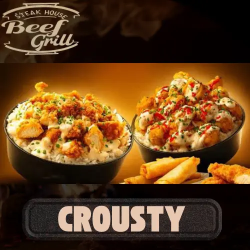 Beef Grill Crousty chawarma Beef Grill Rennes Saint Anne Grillades au Feu de Bois, chawarma, Sandwichs, assiettes, Burgers, Tacos, Crousty