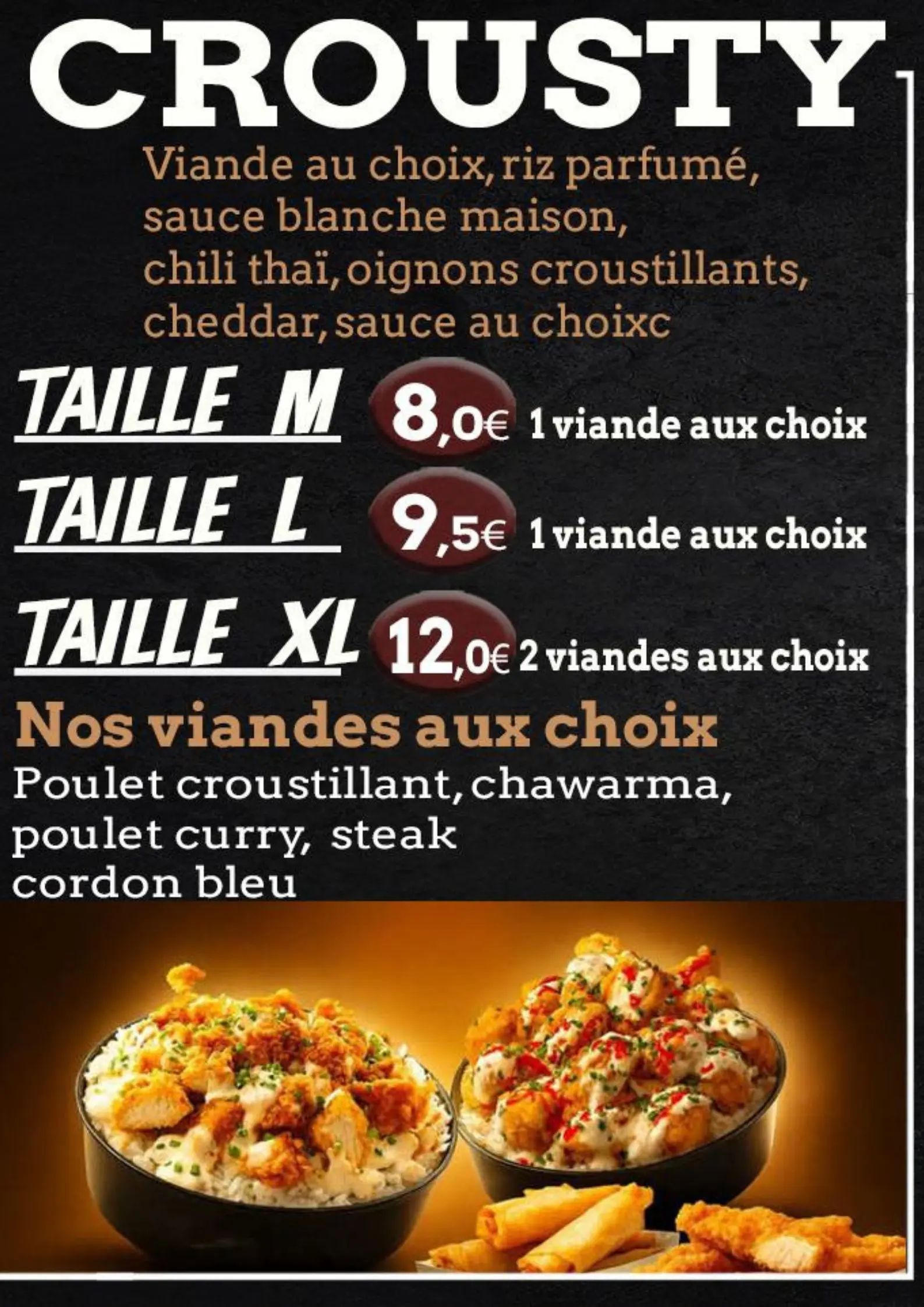 Crousty Beef Grill Rennes Beef Grill Rennes Saint Anne Grillades au Feu de Bois, chawarma, Sandwichs, assiettes, Burgers, Tacos, Crousty